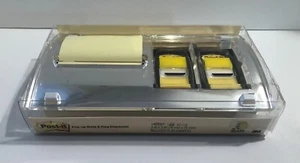 Post-it Note & Flag Dispenser, 3 x 3 Pop Out Notes White/Clear Designer - Picture 1 of 4