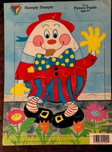 VINTAGE 1989 HUMPTY DUMPTY COLOR WORLD PRESS RAHMEN-TABLETT PUZZLE - Bild 1 von 1