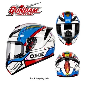 Casco Integrale Moto Gundam Anime Robot Sportivo Design Colorato Certificato DOT - Foto 1 di 14