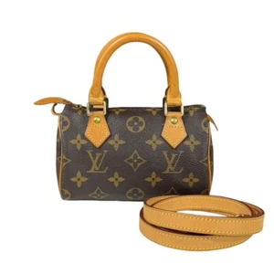 LOUIS VUITTON Shoulder Bag M4154 Monogram canvas 2way Monogram Mini Speedy used - Picture 1 of 11