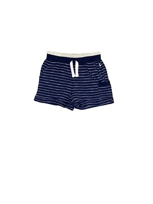 Espléndidos Pantalones Cortos Niños Azul Marino Verdadero Rayas Cordón Talla 6-12M Foto 1 de 4