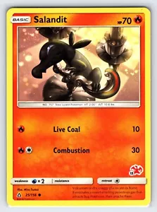 Salandit 25/156 Battle Academy Charizard Deck Pokemon Card Promo Rare - Nm - Foto 1 di 2