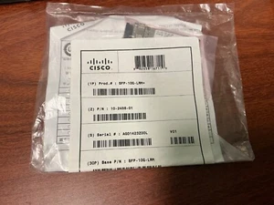 NEU Versiegelt Cisco SFP-10G-LRM SFP Transciever Modul - Bild 1 von 1