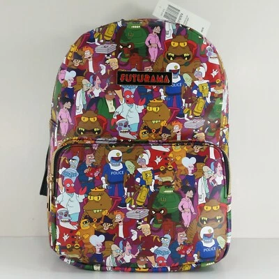 Mini Mochila Bolso Futurama Group Cast Galaxy Quest Personajes Fry Bender Leela Foto 1 de 4