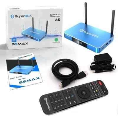 SuperBox S5 Max Smart Media Player 6K Android 12 - Fast Free Shipping!
