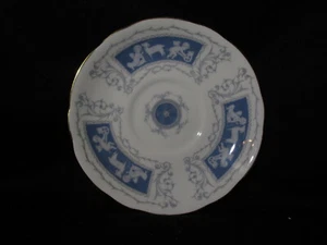 Coalport Revelry Blue Scalloped Saucer Only Vintage Bone China Made in England - Picture 1 of 1