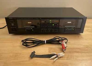 Yamaha KX-W500U Natural Sound Stereo Double Auto-Reverse Cassette Deck Excellent - Picture 1 of 17