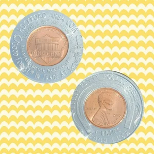 2010 D Shield Encased Cent Rockford Area Coin Club -- Rockford, Illinois br137 - Picture 1 of 5