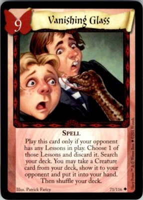 Wizards Harry Potter Trading Card Game (2001) Vanishing glass Spell No. 71 - Image 1 of 2