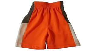 Tuff Guys Baby Boy Shorts Size 2T Basketball Shorts Neon Orange, Gray & White 