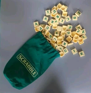 Spare Pieces for SCRABBLE Original by MATTEL - Tiles or Tile Bag - SELECT PARTS - Picture 1 of 32