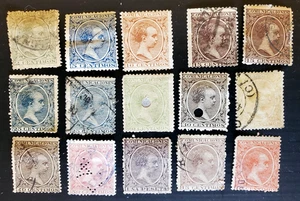 15 sellos de España - Lote #01v - Imagen 1 de 1
