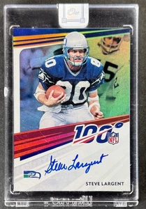 Steve Largent 2020 Panini One NFL 100 On Card Signatures #N100-SL - Bild 1 von 3