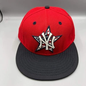 Gorra ajustada New York Yankees para hombre 7 3/8 roja 4 de julio 59Fifty New Era - Imagen 1 de 8