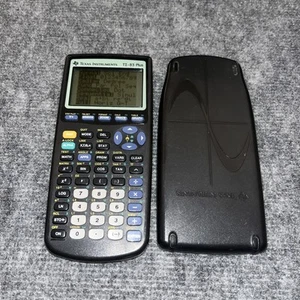 Texas Instruments TI-83 Plus Graphing Calculator T1-83 w Cover Tested Working - Picture 1 of 5