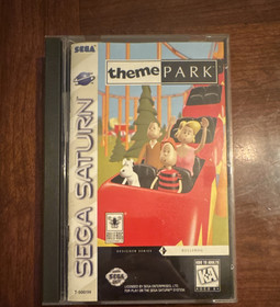 Theme Park Sega Saturn Simulation Game Case Manual NTSC-U