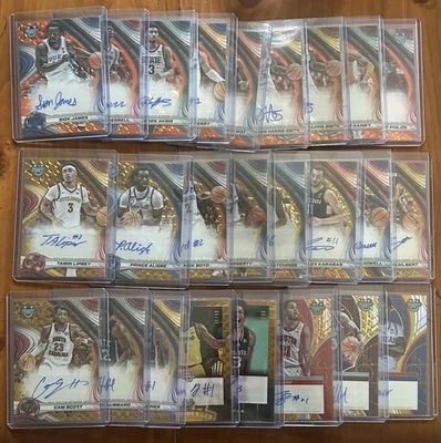 2024-25 Bowman University Best ORANGE /25 and GOLD /50 Pick Your Player AUTO - Image 1 of 4