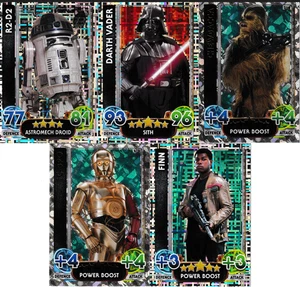 TOPPS STAR WARS 5 CARD LOT INCL HOLOGRAPHICS. - Picture 1 of 2