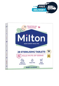 Milton Sterilising Tablets 28pk – Cold Water Bottle Steriliser 15 min - Picture 1 of 4