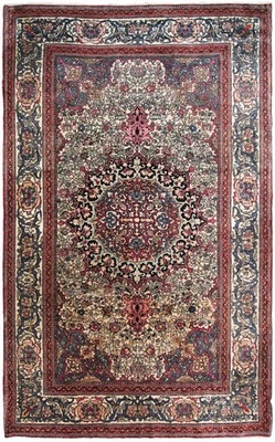 5x7 Rare Fine Antique Aahmad Esfaahaan Rug Master Work 135cmx209cm Rug C.1880 - Image 1 of 4