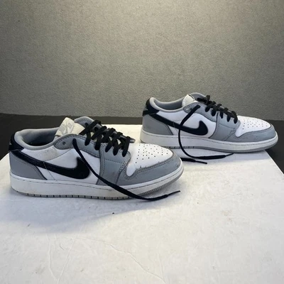 Nike Air Jordan 1 retrô masculino tamanho 6,5 Y baixo OG GS Wolf Grey Barons CZ0858-110 - Imagem 1 de 4