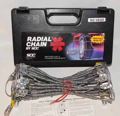 SC1032 SCC Radial Cable Tire Chains, 1 Pair - Never Used - Image 1 of 4