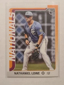 2025 Topps Update Nathaniel Lowe #US230 Vintage Stock Parallel 60/99 Nationals - Picture 1 of 2