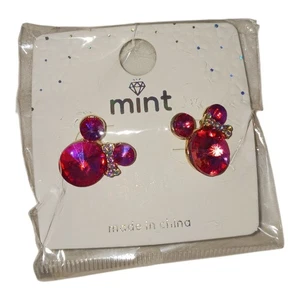 Aretes de diamantes de imitación de Minnie Mouse - Imagen 1 de 2