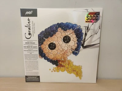 Coraline SDCC Original Soundtrack Mondo Vermillion & Chartreuse Exclusive LE 500 - Image 1 of 4
