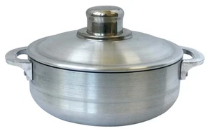 Forno Olandese Caldero Heavy Gauge con Coperchio in Alluminio, 1,8 Quart, Argento - Foto 1 di 5