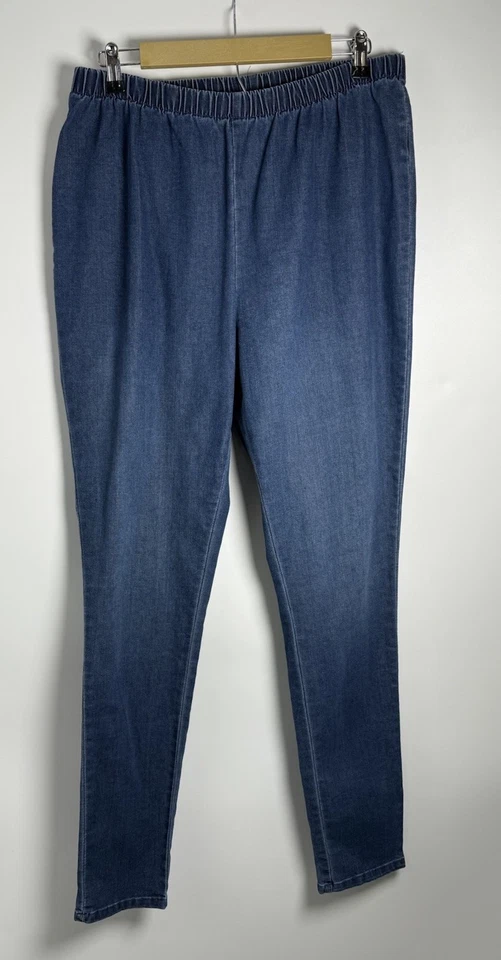 Jeans DENIM 24/7 Feminino Tamanho 20w Azul Elástico Cintura Casual - Imagem 1 de 4