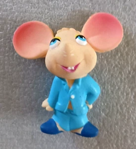 Lgt Blue Topo Gigio Ed Sullivan TV Show Puppe quietschende Spielzeugfigur neu aus altem Lagerbestand NEU 1990er - Bild 1 von 4