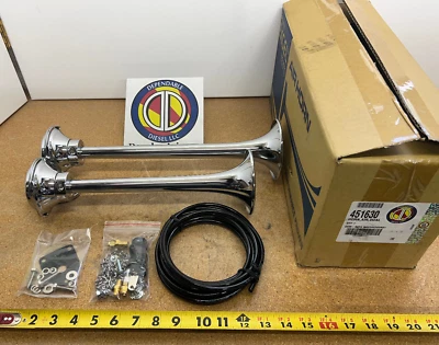 Heavy Duty Semi Truck Dual Air Horn. PAI # 451630 Ref.# International 244283R91 - Image 1 of 4