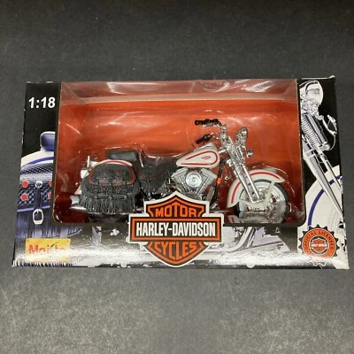 1997 MAISTO HARLEY DAVIDSON Heritage Springer #31360 1:18 motocicleta brinquedo bicicleta - Imagem 1 de 4