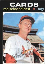 1971 Topps #239 Red Schoendienst Mgr St Louis Cardinals EX D15798 - EX