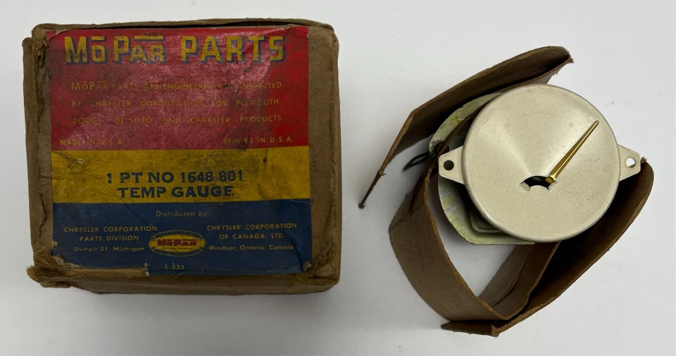 Новый датчик температуры из старых запасов для моделей Mopar 1956 DeSoto No1648801 - Изображение 1 из 1