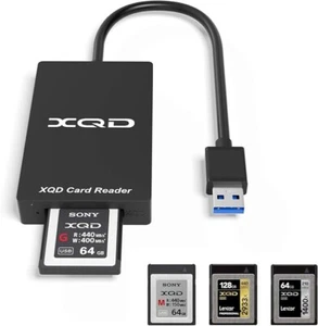 XQD M and G Series Cards, Device Card Reader 5 GB/s USB 3.0, Compatible with Mac - Photo 1/4