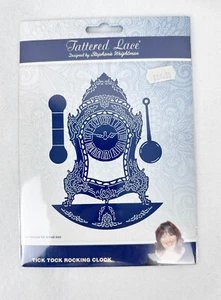 TATTERED LACE DIES by STEPHANIE WEIGHTMAN- TICK TOCK ROCKING CLOCK - BRAND NEW - Picture 1 of 3