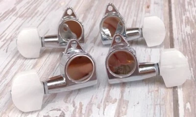 1/14 ukulele chrome plated tuner  machine head tuning peg key 2R2L 327C-P8W - Image 1 of 4