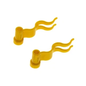 2x Lego Fahne 4x1 Welle rechts perl gold wehende Flagge Banner 6268949 4495b - Bild 1 von 1
