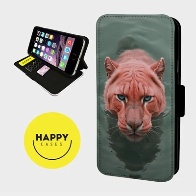AMAZING PINK PANTHER- Faux Leather Flip Phone Case Cover - iPhone/Samsung — 第 1/4 张图片