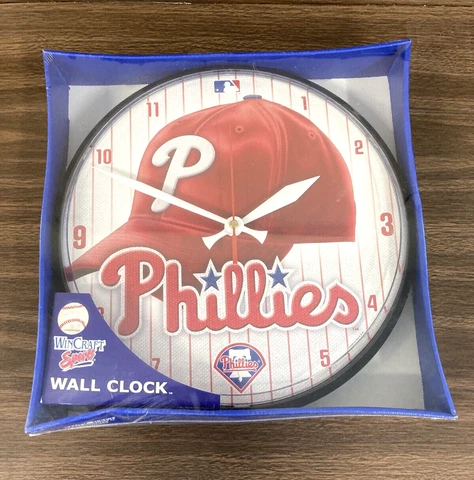 Philadelphia Phillies 12” WALL CLOCK by WinCraft Sports - Officially Licensed Cover