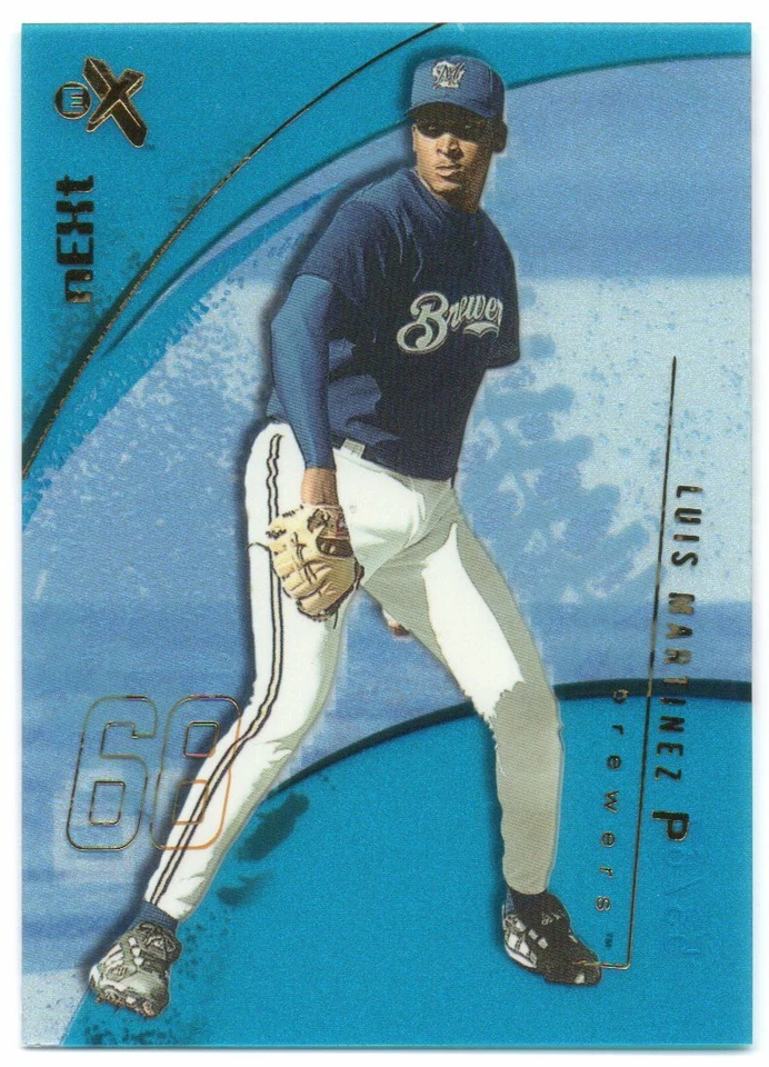 2002 E-X Essential Credentials Future 119 Luis Martinez 53/67 Milwaukee Brewers - Image 1 of 1