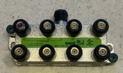 Splitter SWM 8 Way MSPLIT8R1-03 SWiM DIRECTV Boots Green Label TV Video Audio  - Image 1 of 3