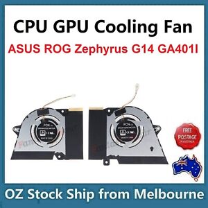 Genuine CPU GPU Cooling Fan For ASUS ROG Zephyrus G14 GA401IV GA401I FMBB FMBC