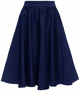 Queen Kerosin »FULL CIRCLE DENIM« High Waist Jeans SWING Tellerrock Rockabilly - Bild 1 von 2