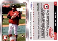 Chris Bosio 2008 Grandstand Chattanooga Lookouts #NNO Card *AutographDen*