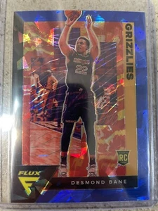 2020-21 Panini Flux blu incrinato ghiaccio Desmond Bane Rookie RC - Memphis Grizzlies - Foto 1 di 2