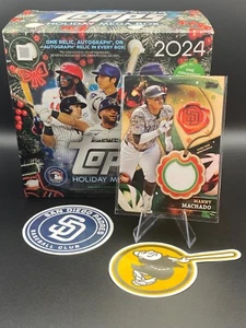 2024 Topps Holiday - #RC-MM Manny Machado (MEM) Relics (Trikot) - Bild 1 von 2