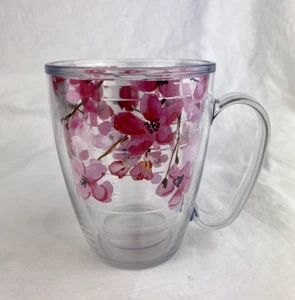 Tervis Japanese Cherry Blossom Wrap Handle Travel Lid 16 oz Mug - Picture 1 of 8